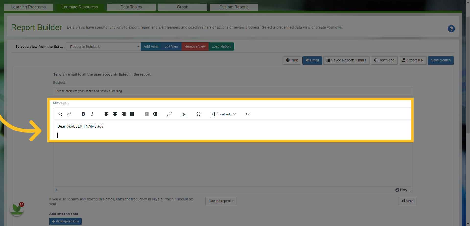 For example, by using the First Name option - it will add the first name automatically to everyone I want to send the email to...